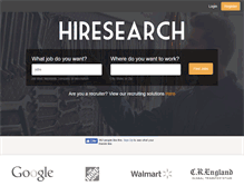 Tablet Screenshot of hiresearch.com